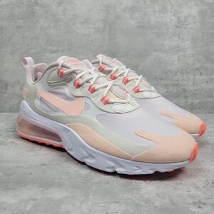 Nike Womens Running Shoes Size 11 AirMax 270 React Crimson Tint White Pink Peach
